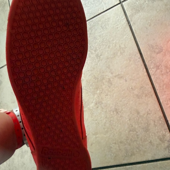 Reebok Neon Orange Athletic Shoes - Picture 6 of 6